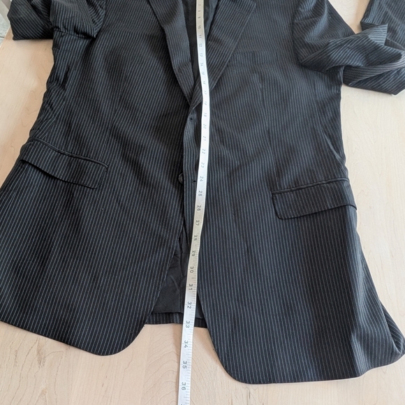🇮🇹Z Zegna Charcoal Pinstripe Suit Jacket - Picture 9 of 11